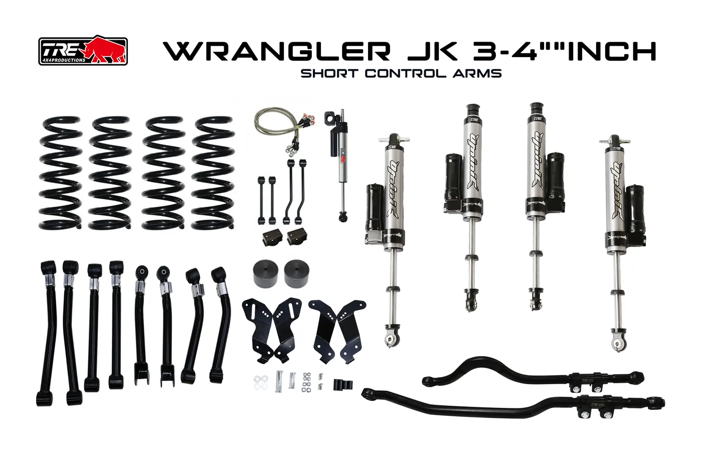 Jeep Wrangler JK — 3-4" brazo corto