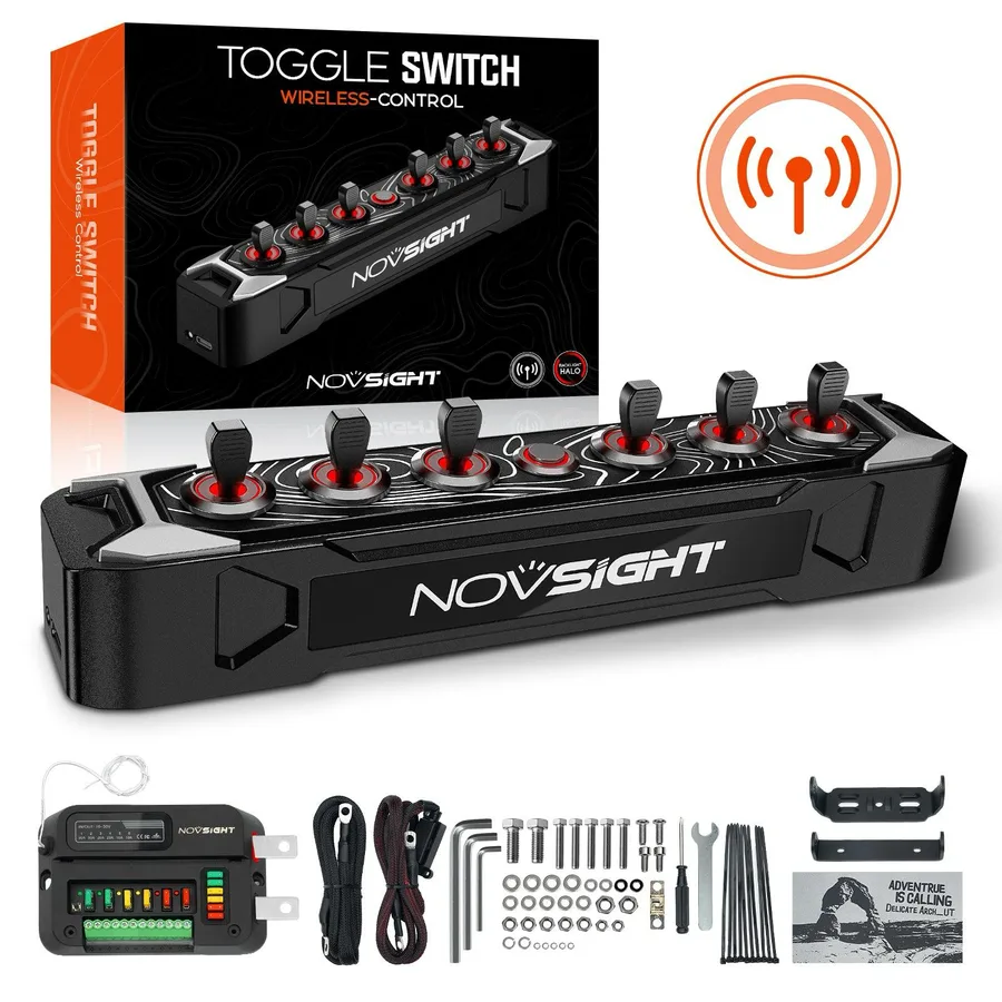 Cyber Series 6-Gang Toggle Switch Wireless